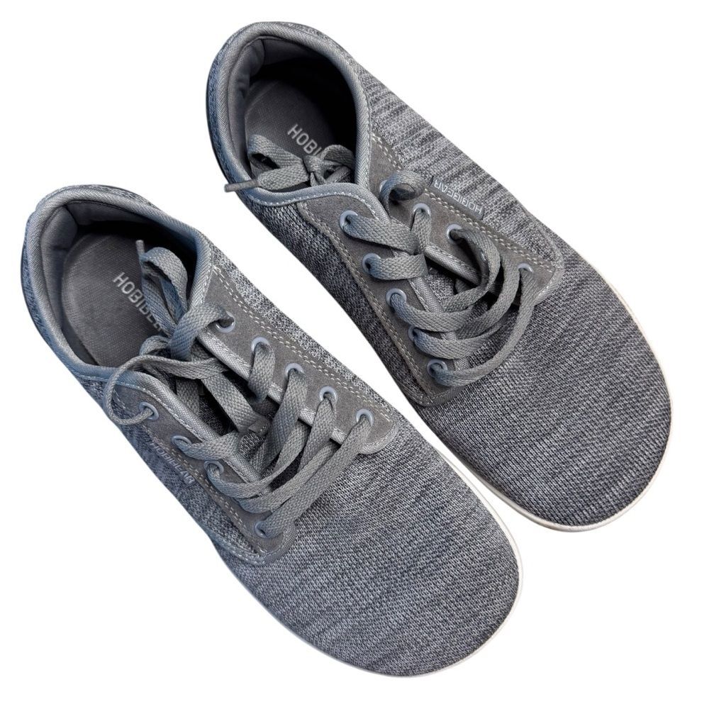Minimalist Wide Toe Box Barefoot Grey Men's Hobibear Shoes Size W11/M10